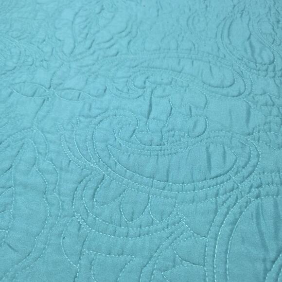 American Pacific Twin Quilt Southwest Teal 84" x 68" - Picture 5 of 16